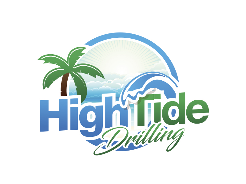 High Tide Drilling logo design by MarkindDesign™