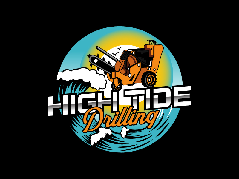 High Tide Drilling logo design by Krafty