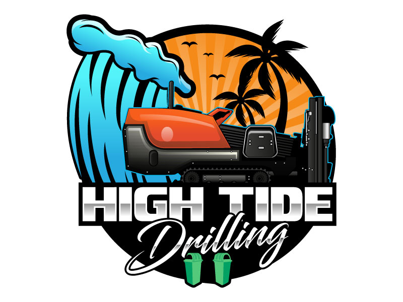 High Tide Drilling logo design by Suvendu