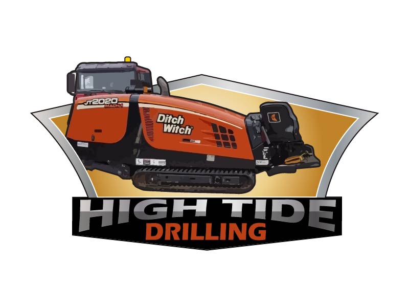 High Tide Drilling logo design by bulatITA