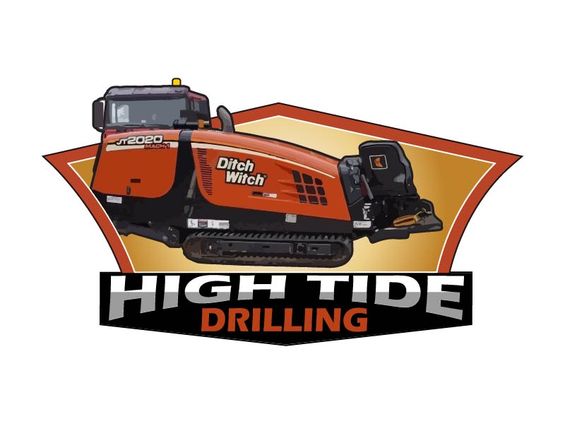 High Tide Drilling logo design by bulatITA