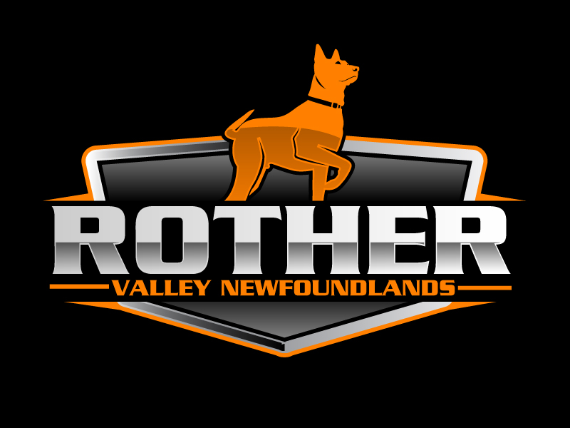 Rother Valley Newfoundlands logo design by ElonStark