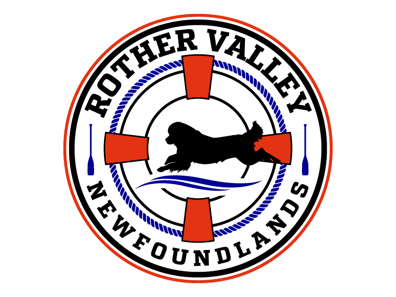 Rother Valley Newfoundlands logo design by jaize