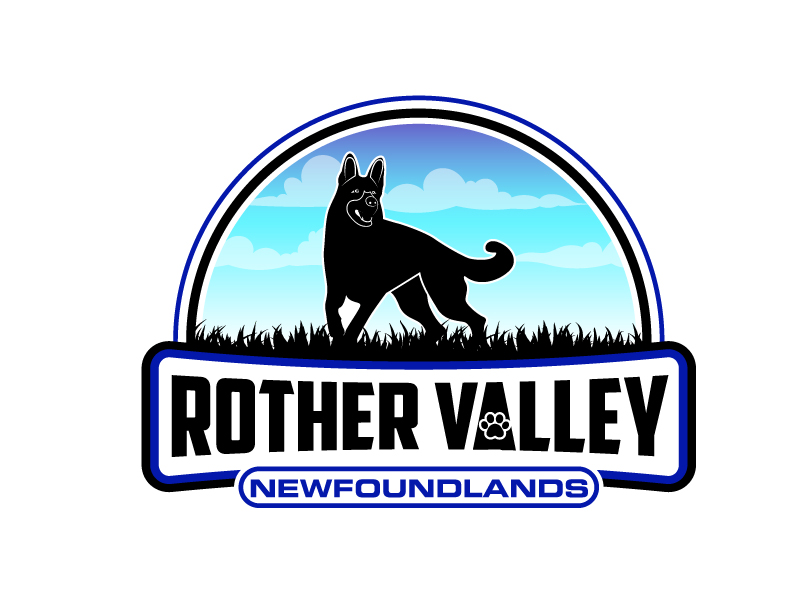 Rother Valley Newfoundlands logo design by Kirito