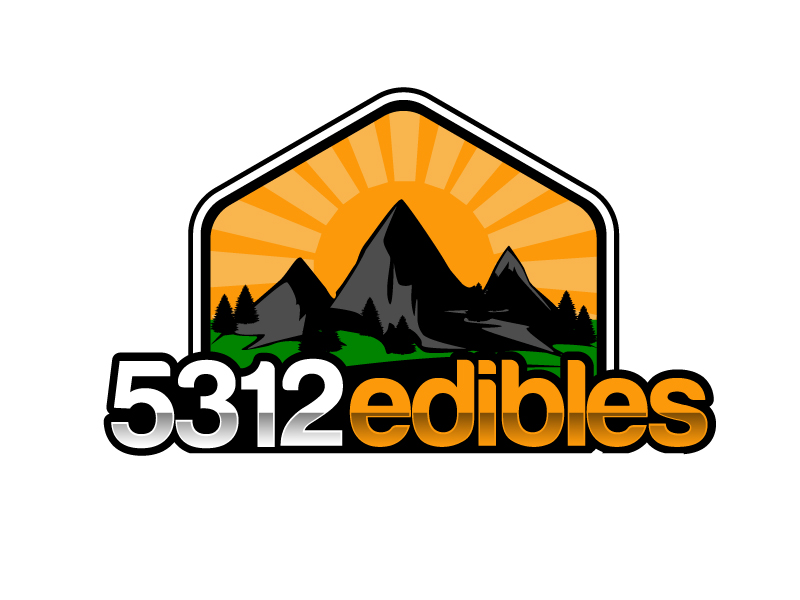 5312 edibles logo design by ElonStark