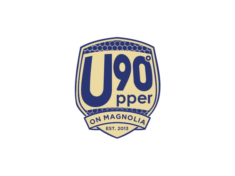 Upper 90 on Magnolia logo design by Adundas