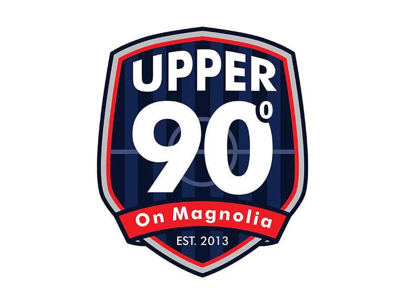 Upper 90 on Magnolia logo design by gitzart