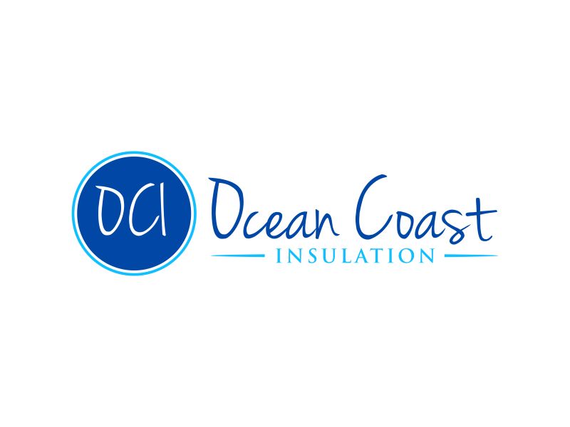 Ocean Coast Insulation logo design by GassPoll