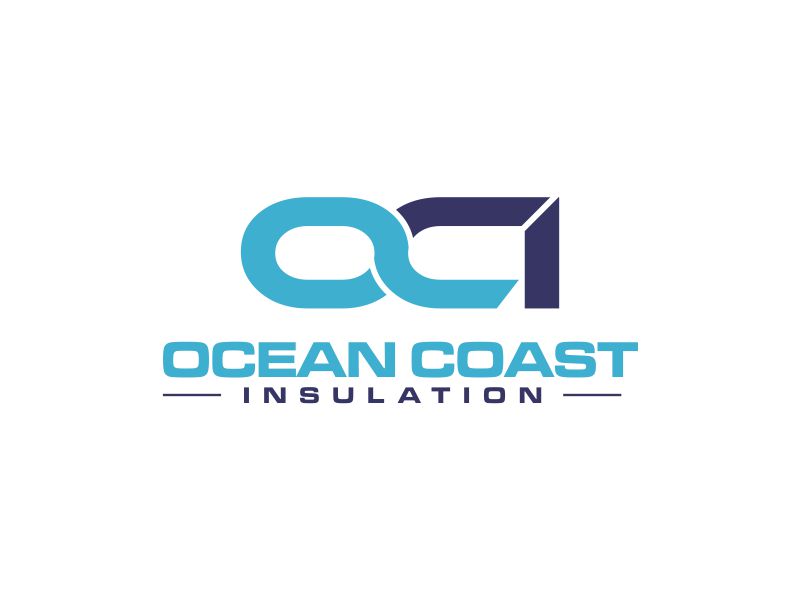 Ocean Coast Insulation logo design by oke2angconcept