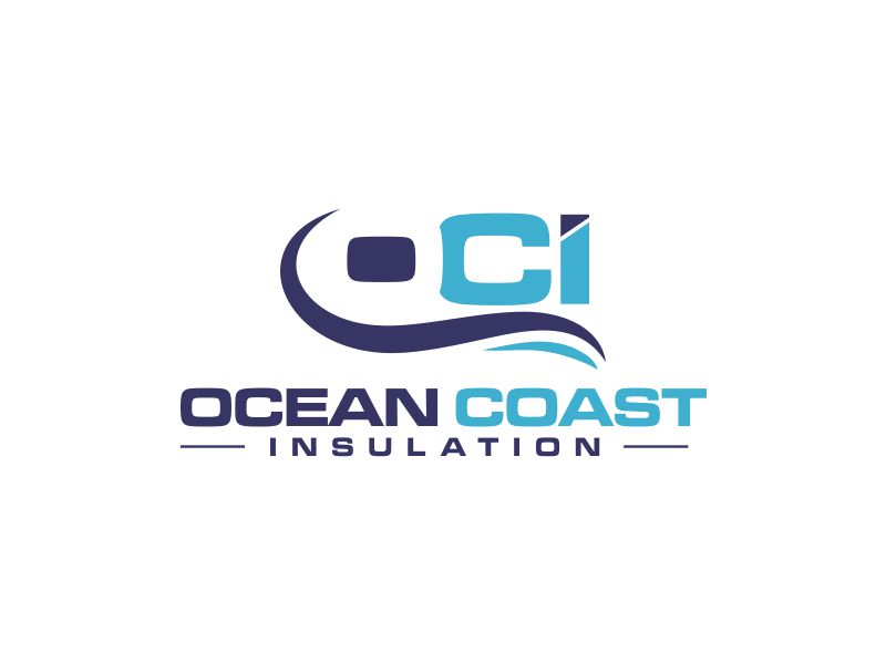 Ocean Coast Insulation logo design by oke2angconcept