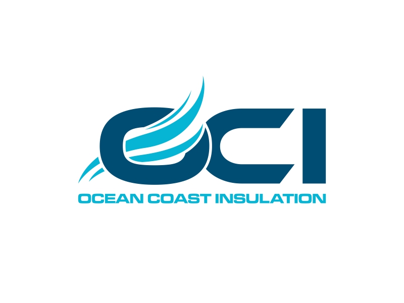 Ocean Coast Insulation logo design by luckyprasetyo