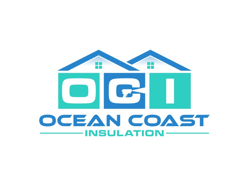 Ocean Coast Insulation logo design by qqdesigns