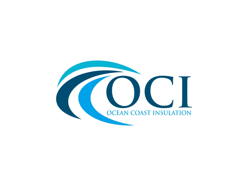 Ocean Coast Insulation logo design by luckyprasetyo