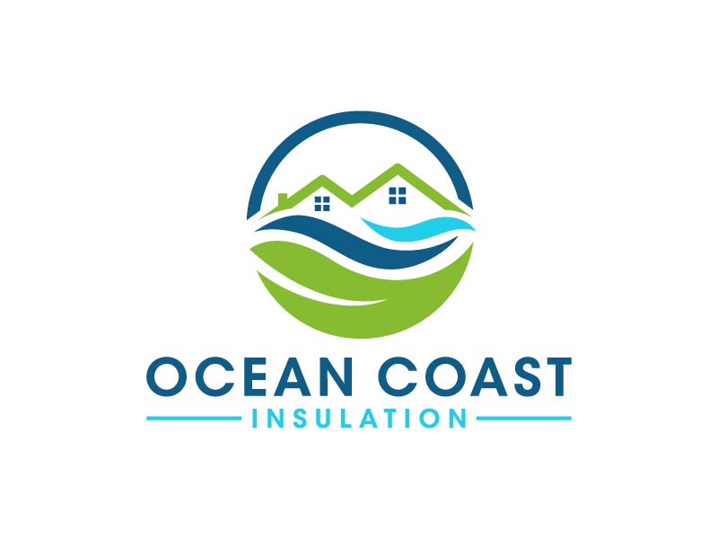 Ocean Coast Insulation logo design by Andri