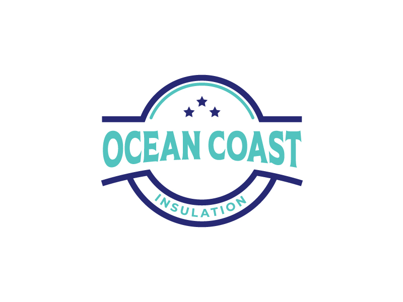 Ocean Coast Insulation logo design by zubi