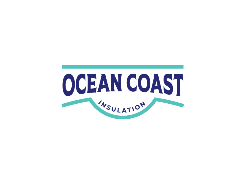 Ocean Coast Insulation logo design by zubi