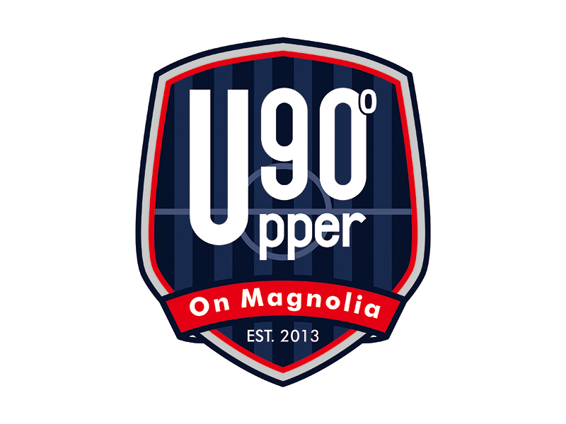 Upper 90 on Magnolia logo design by gitzart