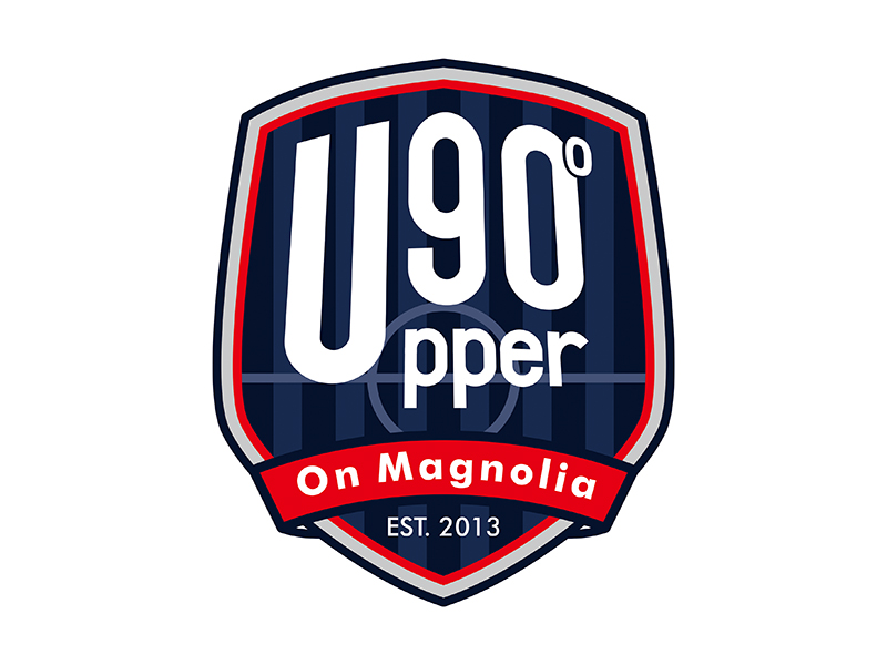 Upper 90 on Magnolia logo design by gitzart