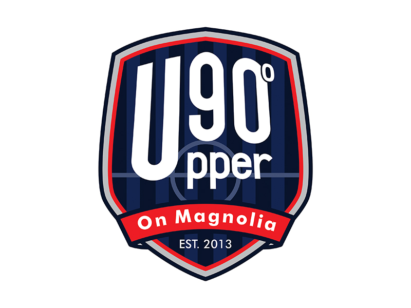 Upper 90 on Magnolia logo design by gitzart
