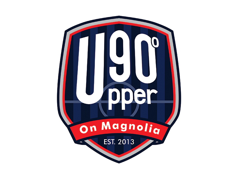 Upper 90 on Magnolia logo design by gitzart