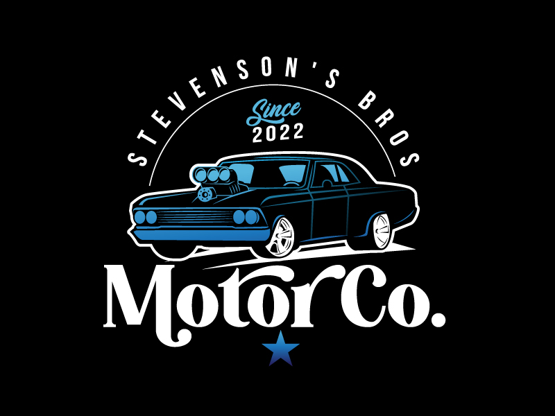 Stevenson Brothers Motor Co. logo design by dasigns