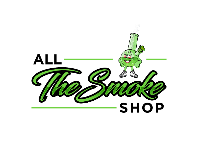 AllTheSmoke Shop logo design by mewlana