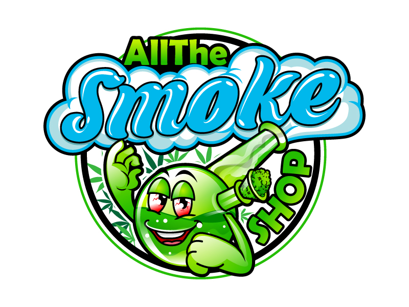 AllTheSmoke Shop logo design by Gigo M