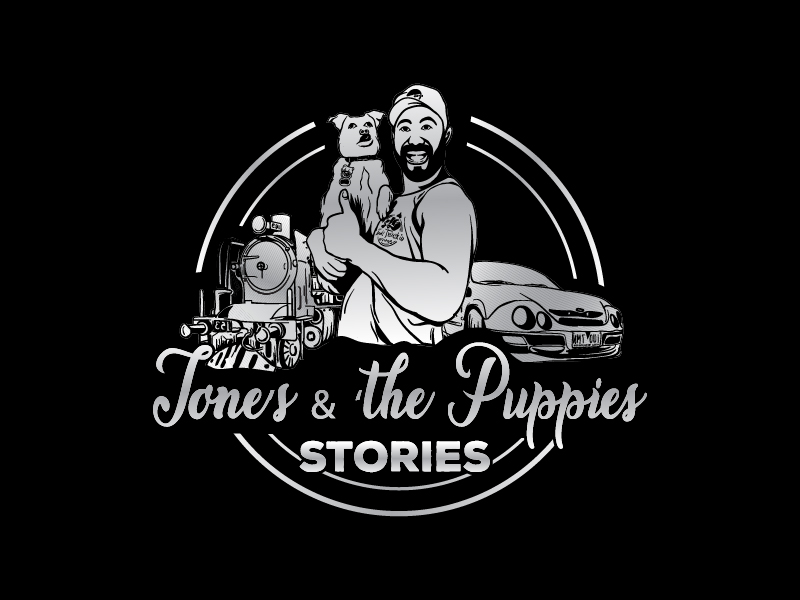 Tone’s & Puppies Stories logo design by Trima Graph
