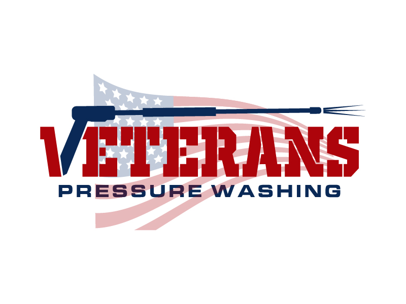 Veterans Pressure Washing logo design by MUSANG