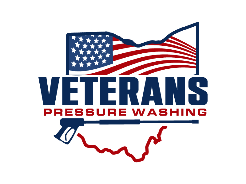Veterans Pressure Washing logo design by MUSANG