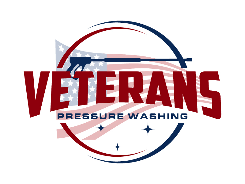 Veterans Pressure Washing logo design by MUSANG