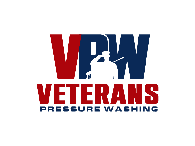 Veterans Pressure Washing logo design by MUSANG
