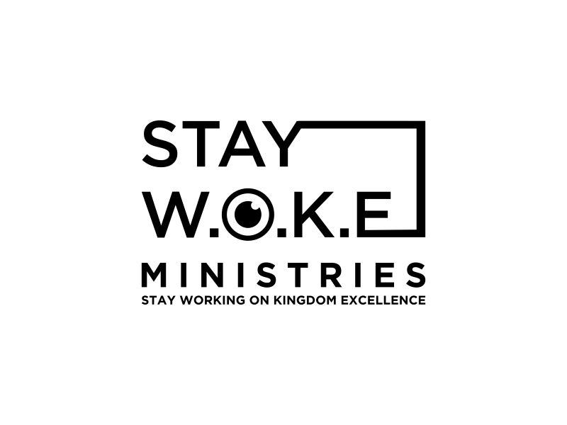 STAY W.O.K.E Ministries logo design by SelaArt