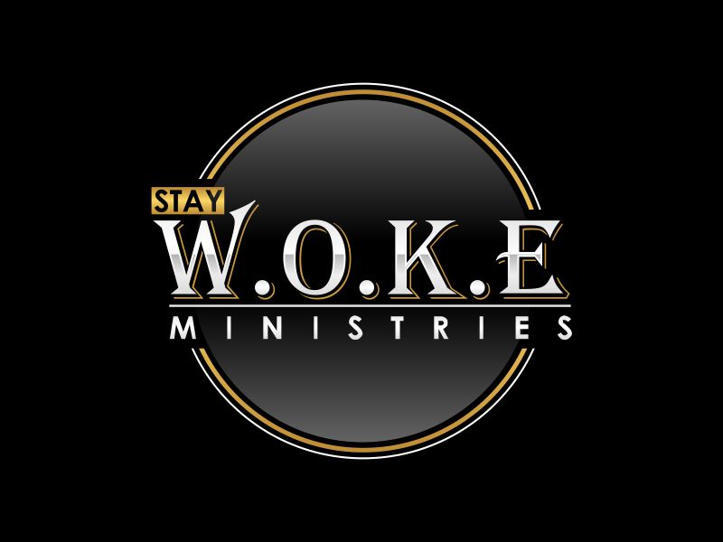 STAY W.O.K.E Ministries logo design by giphone