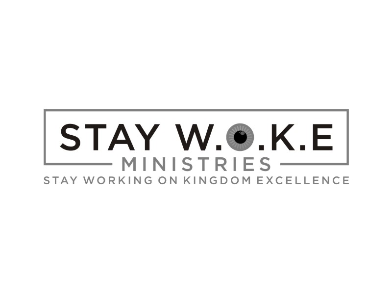 STAY W.O.K.E Ministries logo design by johana