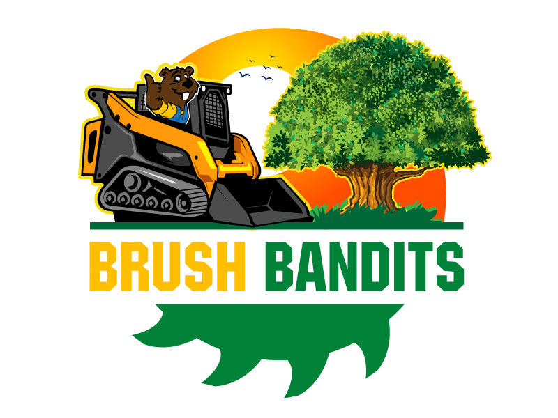 Brush Bandits logo design by Webphixo