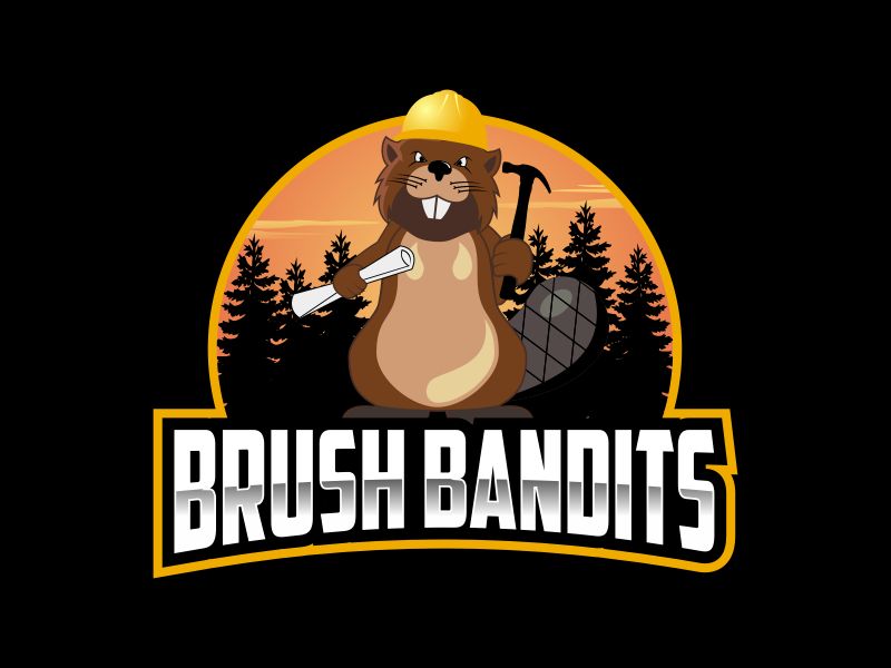 Brush Bandits logo design by Kruger