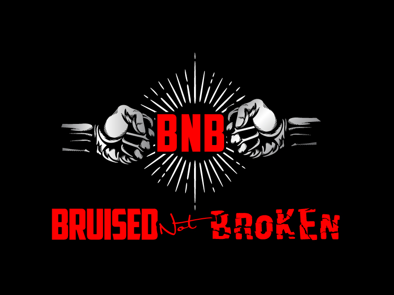 BRUISED NOT BROKEN logo design by Dini Adistian