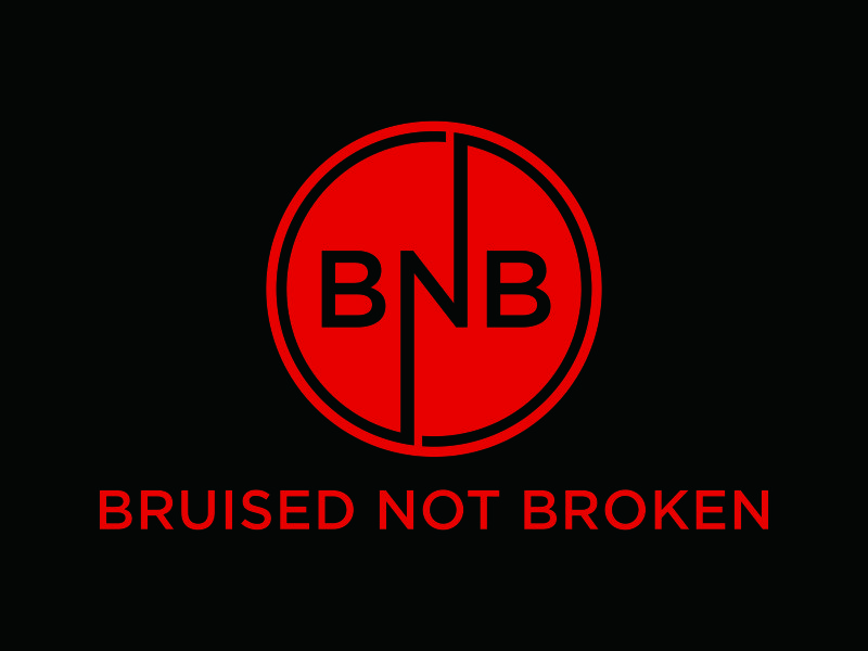 BRUISED NOT BROKEN logo design by ozenkgraphic