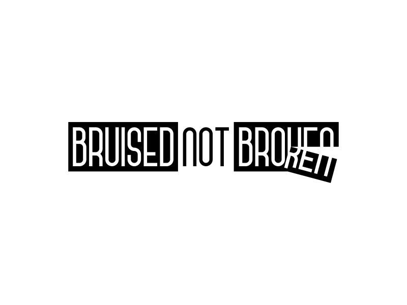 BRUISED NOT BROKEN logo design by KaySa