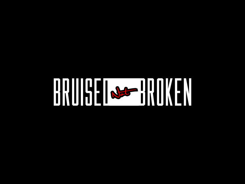 BRUISED NOT BROKEN logo design by Dini Adistian