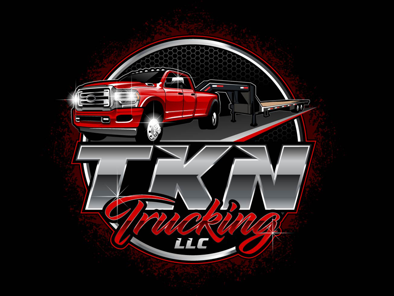 TKN TRUCKING LLC logo design by DreamLogoDesign
