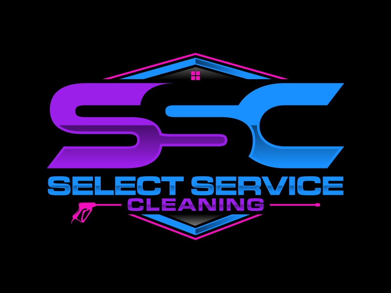 Select Service Cleaning logo design by qqdesigns