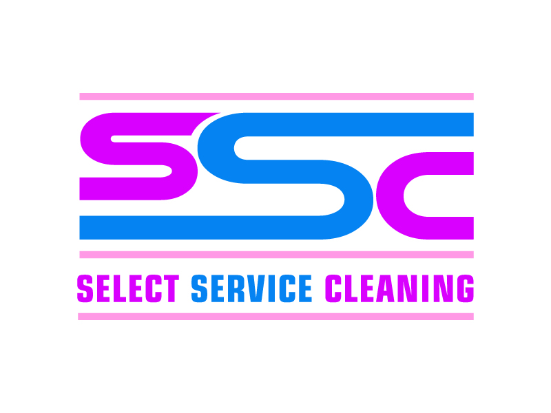 Select Service Cleaning logo design by pilKB