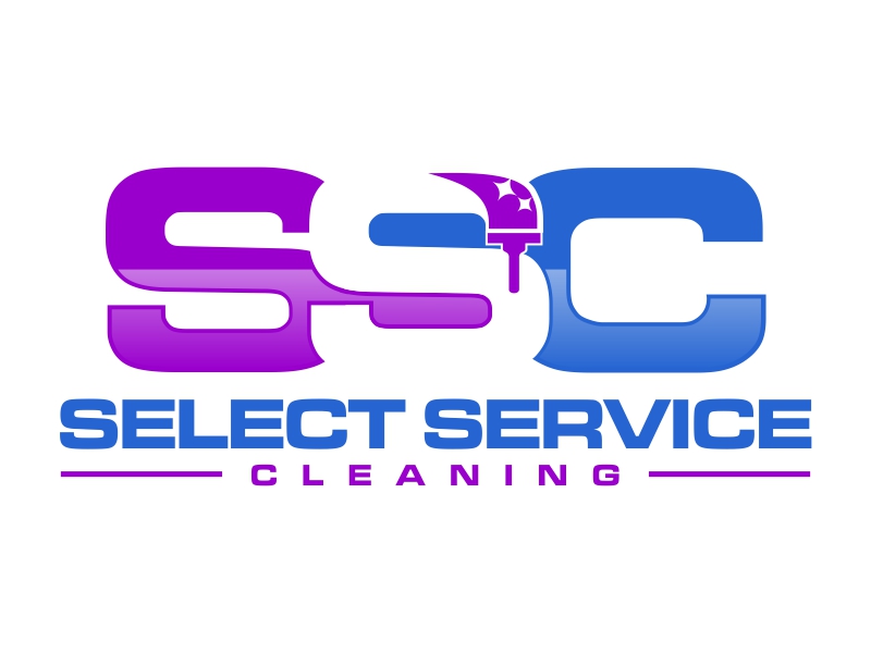 Select Service Cleaning logo design by kopipanas