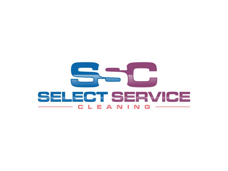 Select Service Cleaning logo design by oke2angconcept