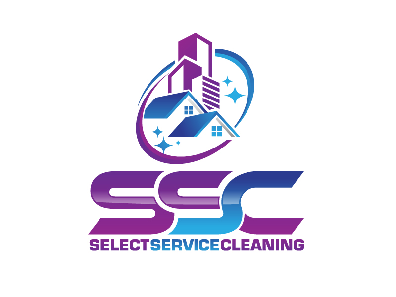 Select Service Cleaning logo design by jaize