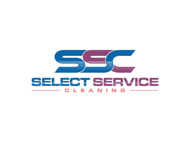 Select Service Cleaning logo design by oke2angconcept