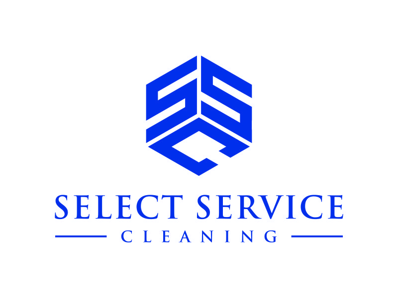 Select Service Cleaning logo design by ozenkgraphic