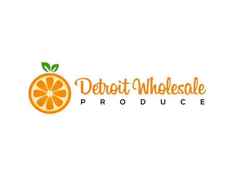 Detroit Wholesale Produce logo design by Greenlight